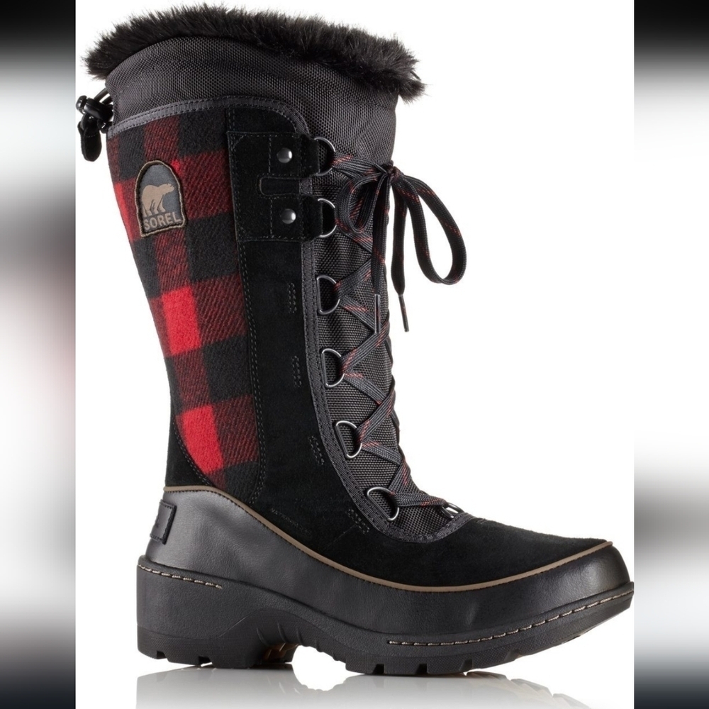 Sorel, Women’s Tivoli III‎ High, Black/Red, Size 7